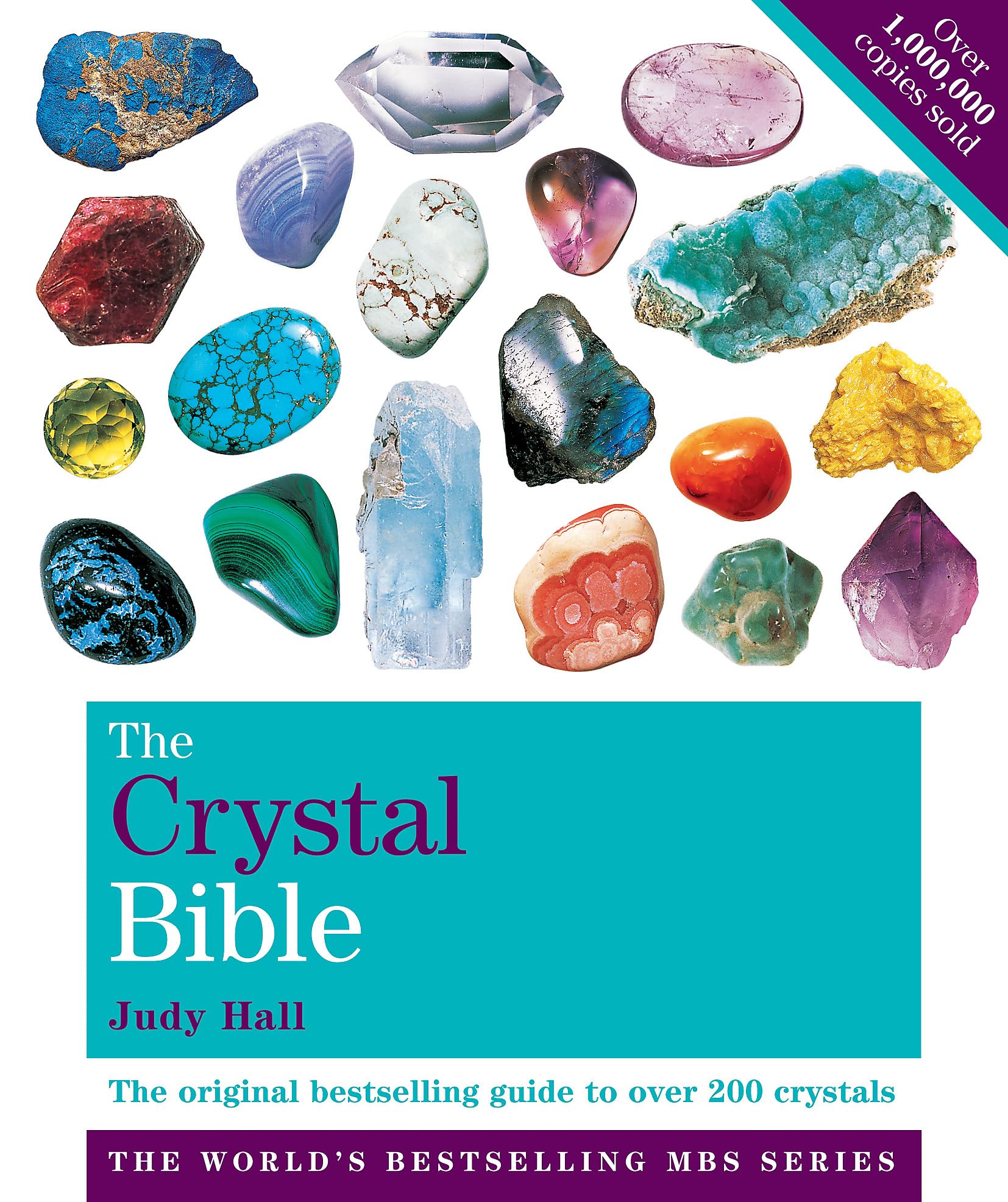 Photo 1 of The Crystal Bible | Volume 1 by Judy Hall | H16.5cm x W14cm x D2.5cm | pack of 1: Godsfield Bibles, White Floral