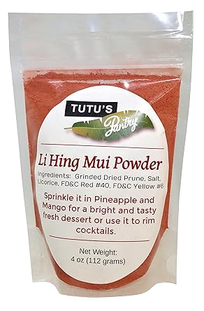 Amazon Com Tutu S Pantry Maui Hawaii No Aspartame Li Hing Mui