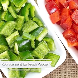 Dehydrated Dried Red and Green Bell Peppers Mix by
