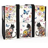 Multi-Pocket Tote Bag for Women. Waterproof Bag with Multiple Convenient Pockets and Zipper. Gift for Cat Lovers.