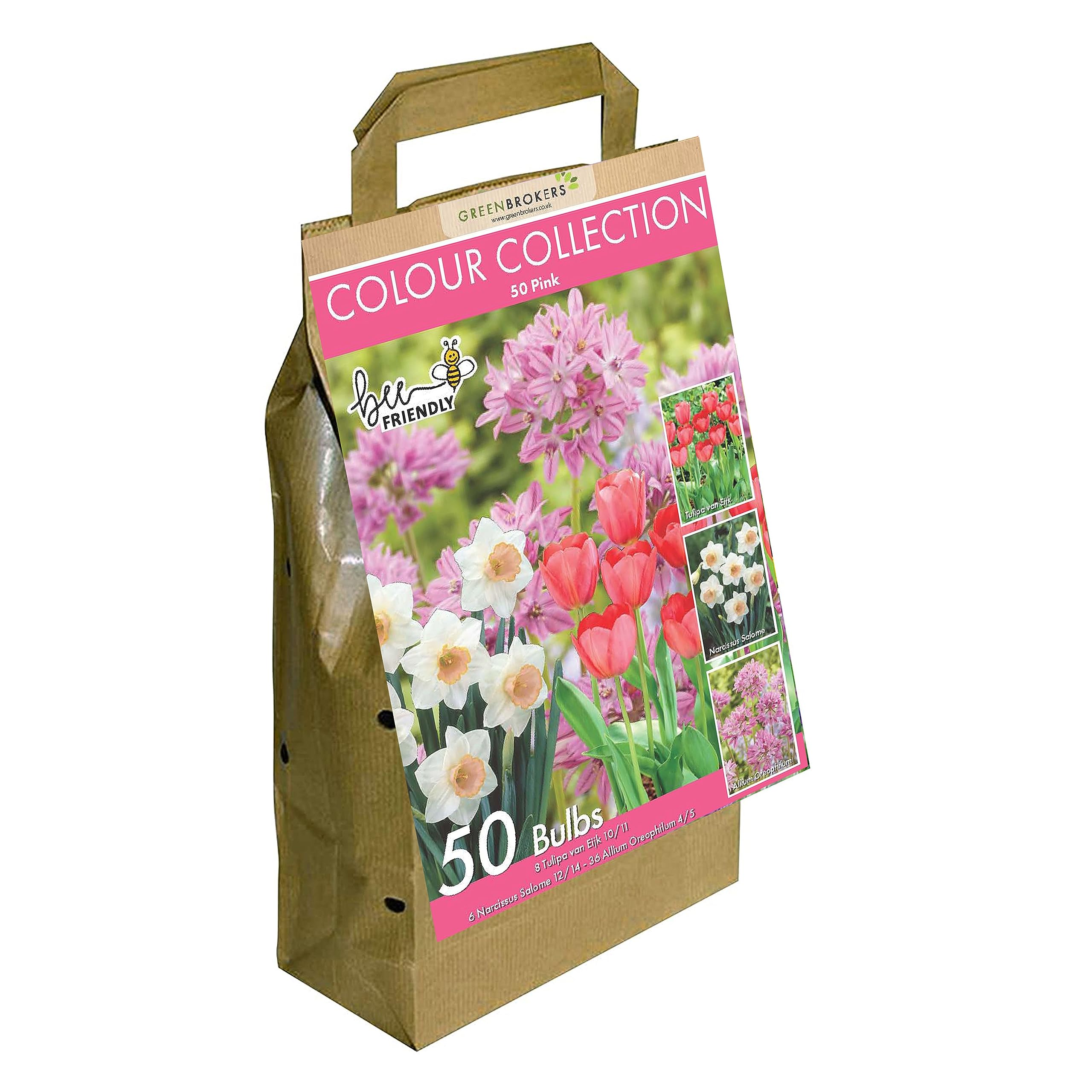 GreenBrokers Colour Collection Spring Flower Bulbs - Pink