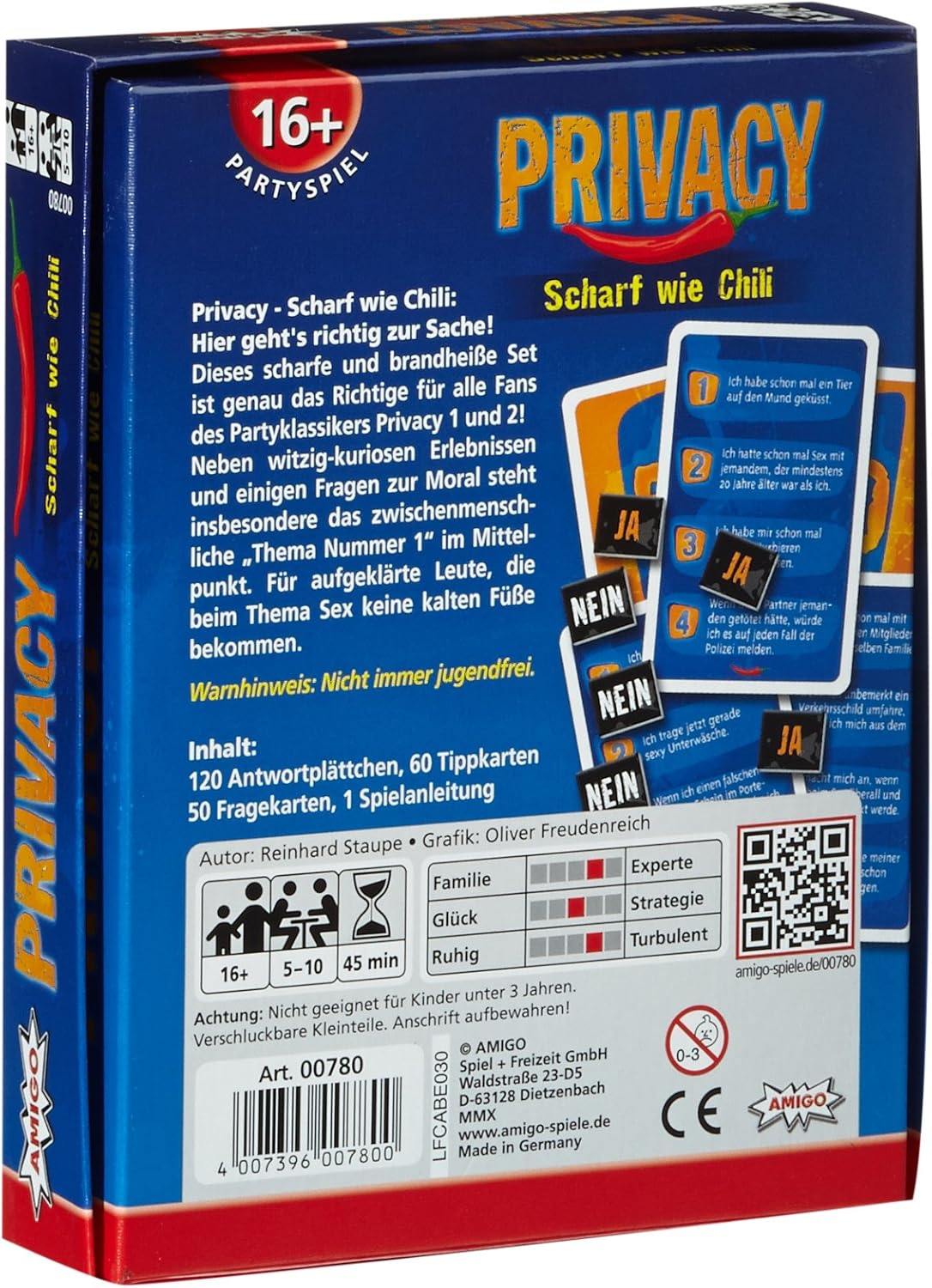 Amazon Prime - Amigo 00780 - Privacy - Scharf wie Chili (Partyspiel) für 5,59€