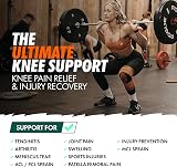 Bearhug Bamboo Knee Support Sleeve for Men Women L Compression view 3