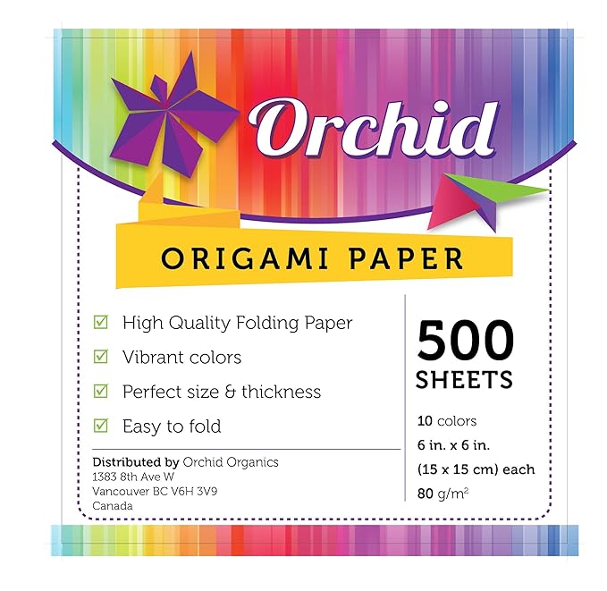 Amazoncom Orchid Origami Paper Folding Sheets 500 Sheets