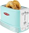 Nostalgia RTOS200AQ New and Improved Retro Wide 2-Slice Toaster Perfect For Bread, English Muffins, Bagels, 5 Browning Levels, With Crumb Tray & Cord Storage – Aqua