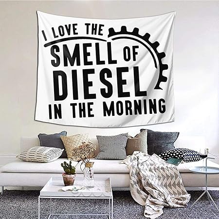 Amazon Co Jp 朝のディーゼルの匂いが大好き タペストリー 壁掛け 間仕切り インテリア おしゃれ 多機能 布ポスター カーテン 部屋 お店 プレゼント 個性ギフト 新築祝い Generic