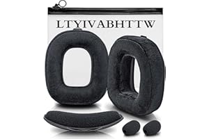LTYIVABHTTW A40 TR Ear Cushions - Velour Earpads Compatible with Astro Gaming A40 TR Wireless Headset - Black Memory Foam