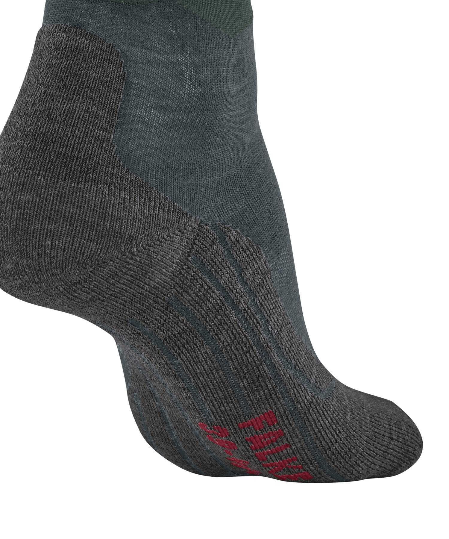 FALKE Herren Wandersocken TK2 Explore M So Wolle Funktionsmaterial antiblasen dick 1 Paar, Grau Steel Grey 3583 Crest-O, 39-41 8