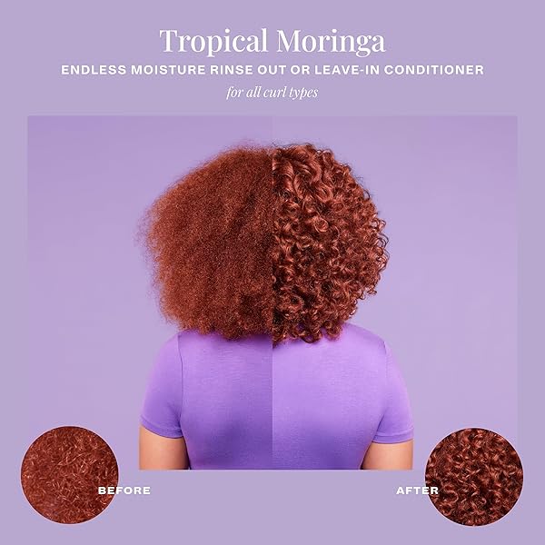 THE MANE CHOICE TROPICAL MORINGA SWEET OIL & HONEY ENDLESS MOISTURE RINSE OUT OR LEAVE IN CONDITIONER, DETANGLES, SOFTENS & NOURISHES DRY, BRITTLE HAIR, HELPS REDUCE BREAKAGE & SMOOTH FRIZZ, 8 OZ