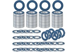 FANHAY 100pcs Oil Drain Plug Gasket Washer for Toyota Lexus Scion Aluminum M12 Crush Washer Seals Rings Replaces# 90430-12031 90430-12031