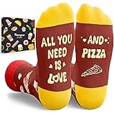 HAPPYPOP Funny Socks for Women Men - Donut Cookie Gifts, Ramen Pizza Socks for Teens