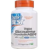 Doctor's Best Vegan Glucosamine Chondroitin Msm Capsules, 120Count