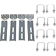 KUAFU Boat Trailers Galvanized Swivel Brackets Mounted Top Bunk Bolster Boards Sets