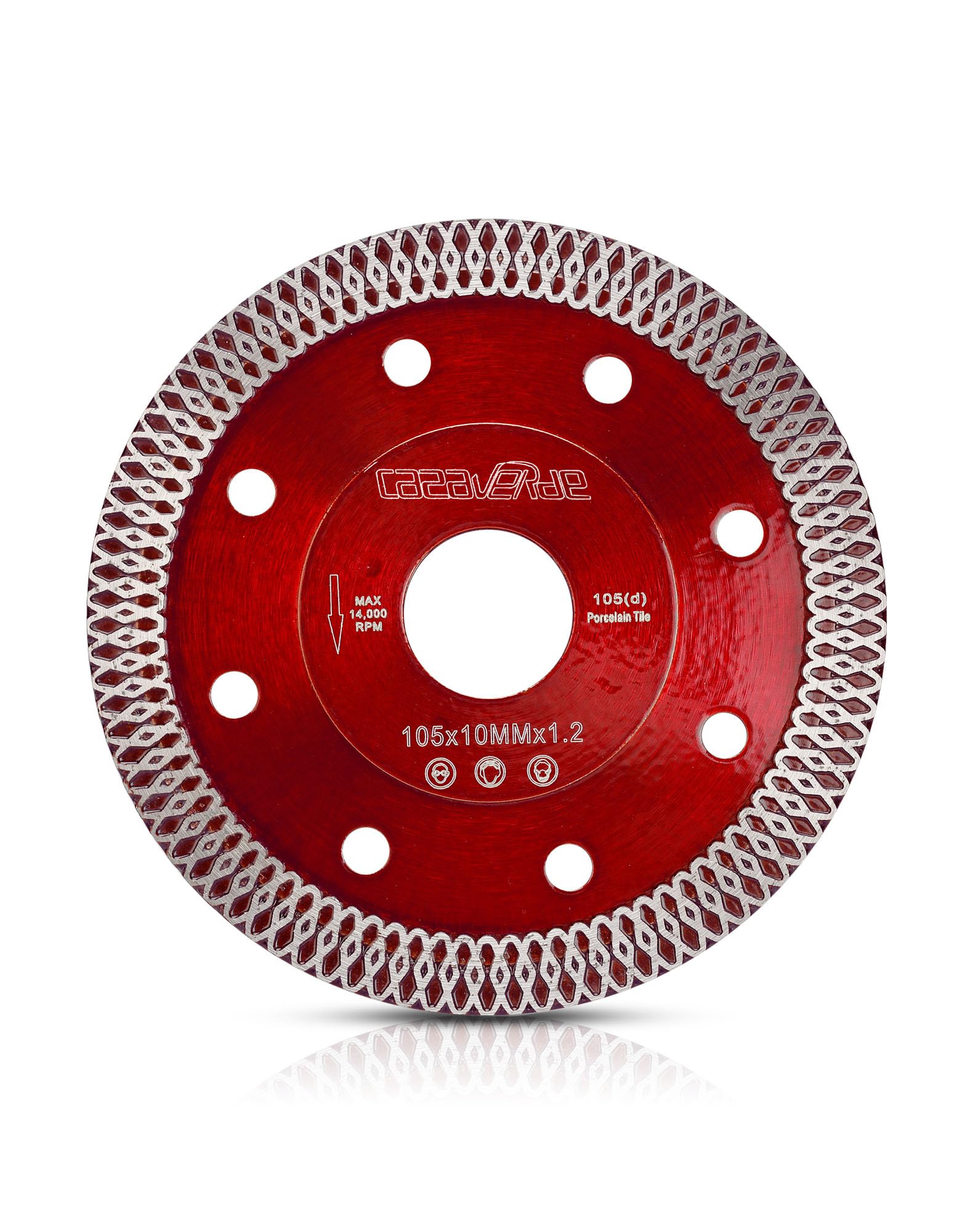Casaverde Super Thin 105mm Diamond Cutting Disc,Tile Saw Blade for Granite Marble Ceramic Porcelain Tiles