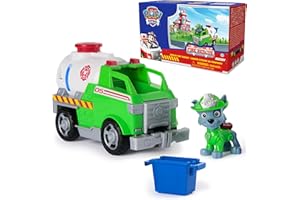PAW Patrol Fire Rescue: Rocky Rescue Fire Tanker with Action Figure, Grab Claw and Toy Truck, Kids Toys for Boys & Girls Ages