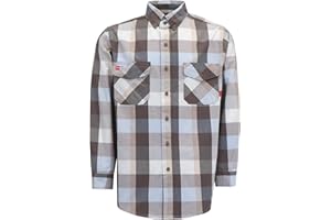 TICOMELA FR Shirts for Men Flame Resistant/Fire Retardant Shirt NFPA2112 7.5oz Men's Welding Shirt
