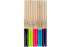 CardioStix 8oz Highest-Weighted (1 PAIR) Premium American Hickory Wood Cardio Drum Sticks | For Drumming, Fitness, Aerobic Class, Exercises(Standard Hot Pink)