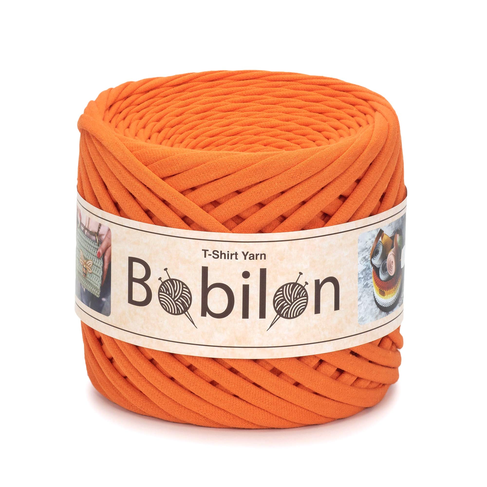Bobilon T-Shirt Yarn - Trapillo Zpagetti, Spaghetti Yarn, Orange, 5-7 mm — image 1