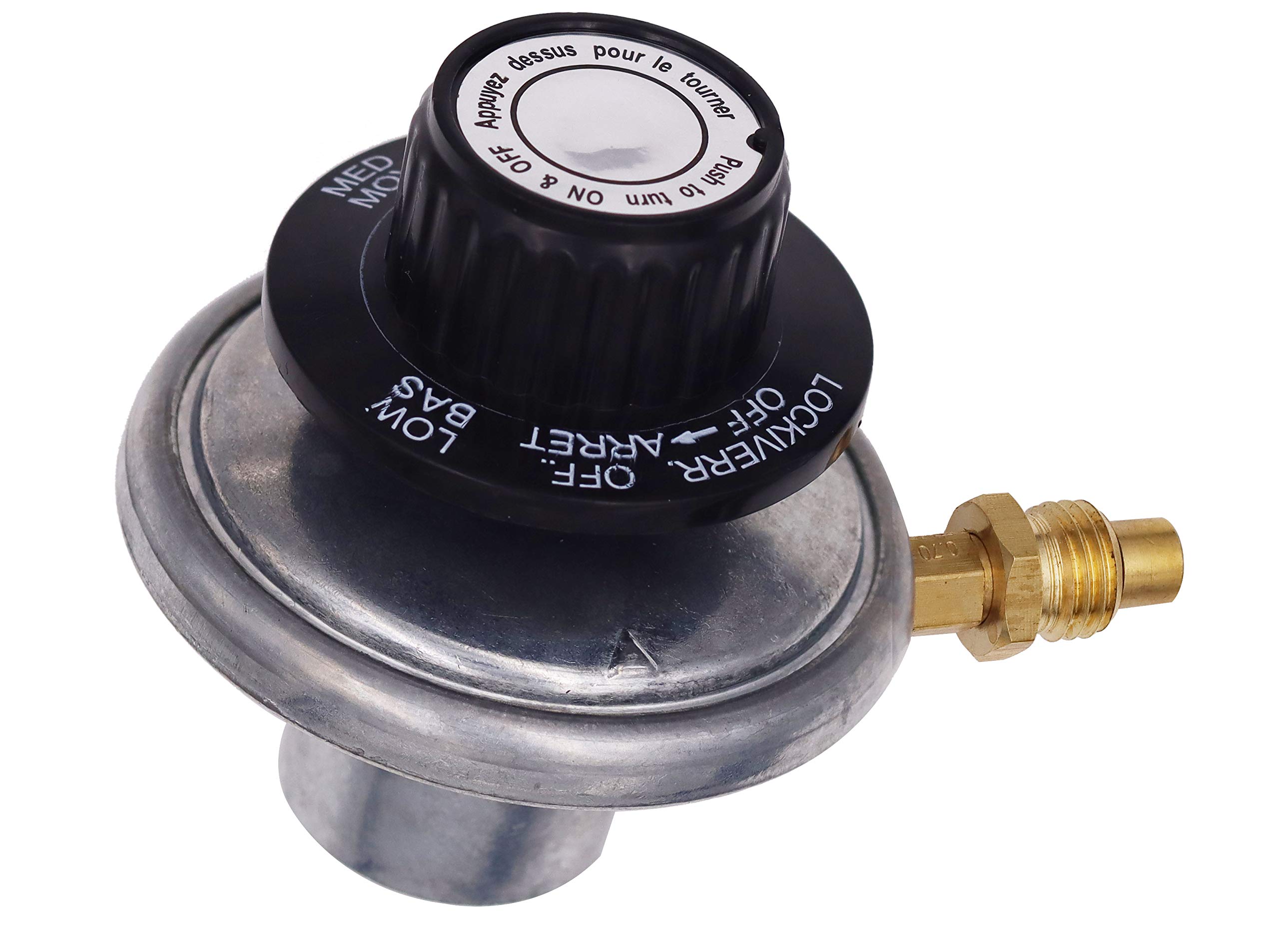 MeTer Star LPG 1 lb Adjustable Propane Gas Regulator Knob Pressure Relief Valve M12x1 Nozzle 0.7 mm