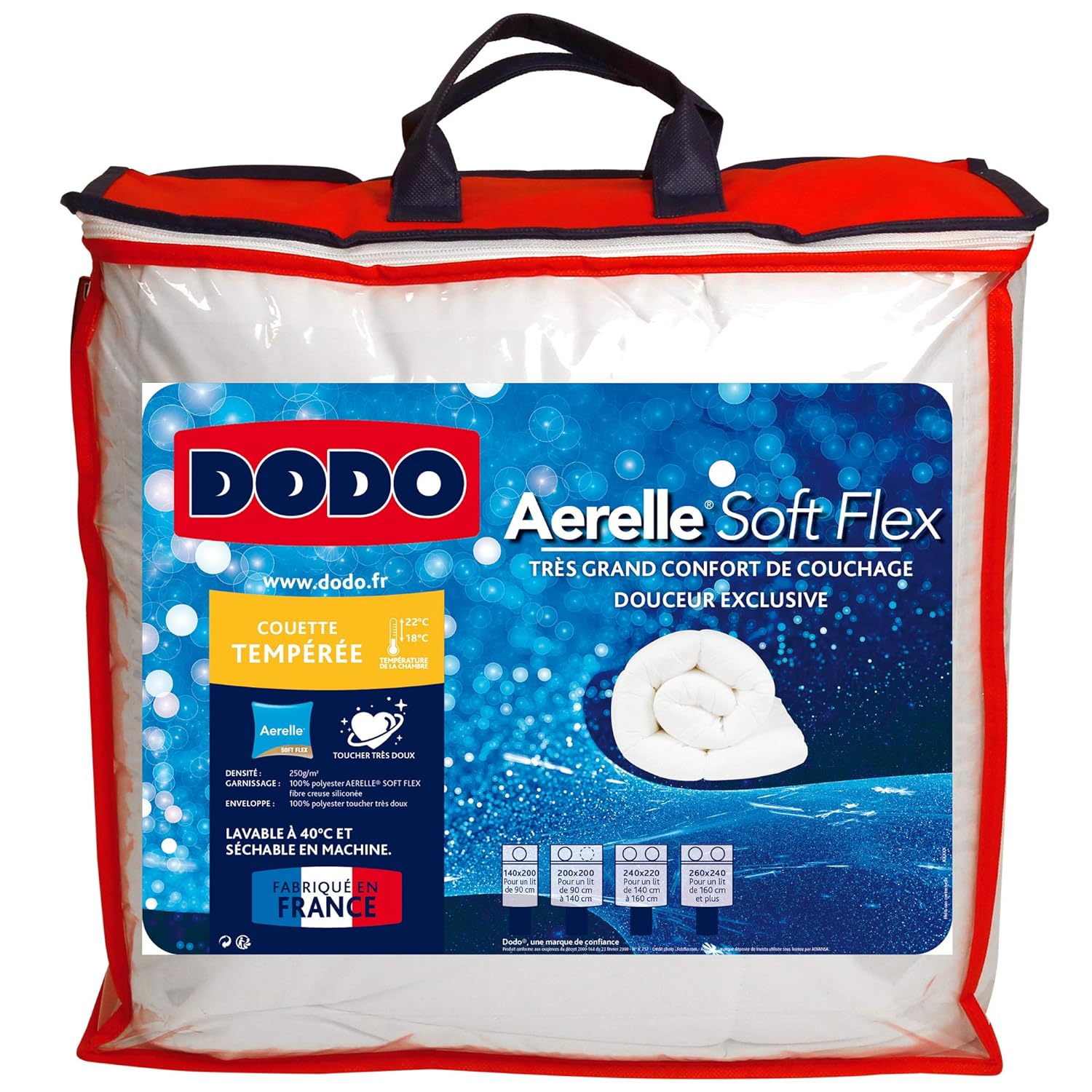 DODO Couette tempérée Opti-protect 140x200 cm blanc Casa e ...