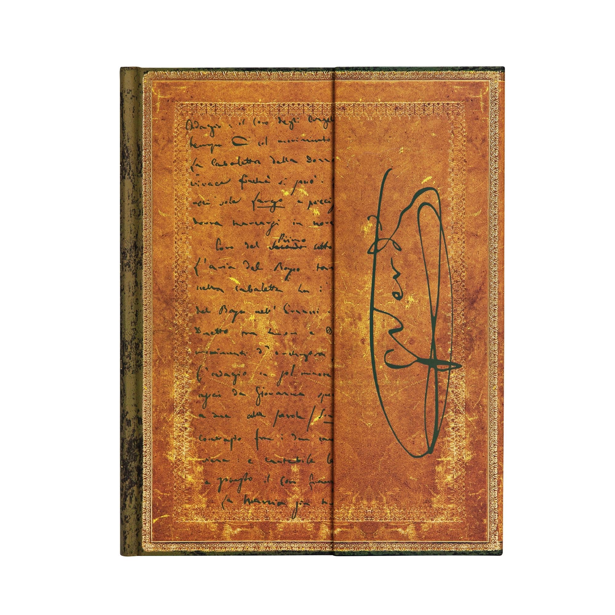 Hardcover Journals, Verdi, Carteggio, Unlined