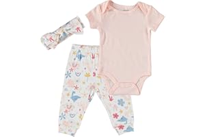 Chick Pea Baby Girl Clothes Newborn Jogger Layette Set
