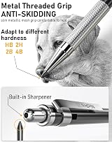 Nicpro 6 PCS Art Mechanical Pencils Set 0.3 0.5 0.7 0.9 mm with 2mm Lead Holders view 4
