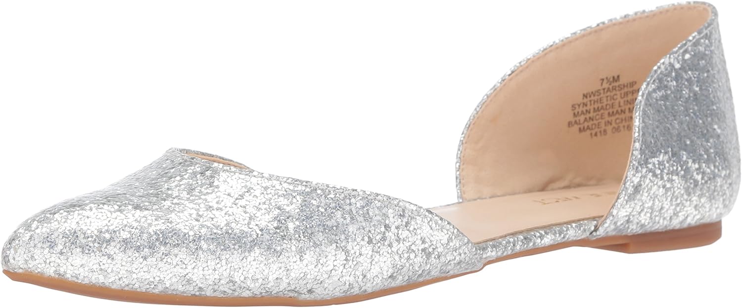 nine west glitter flats
