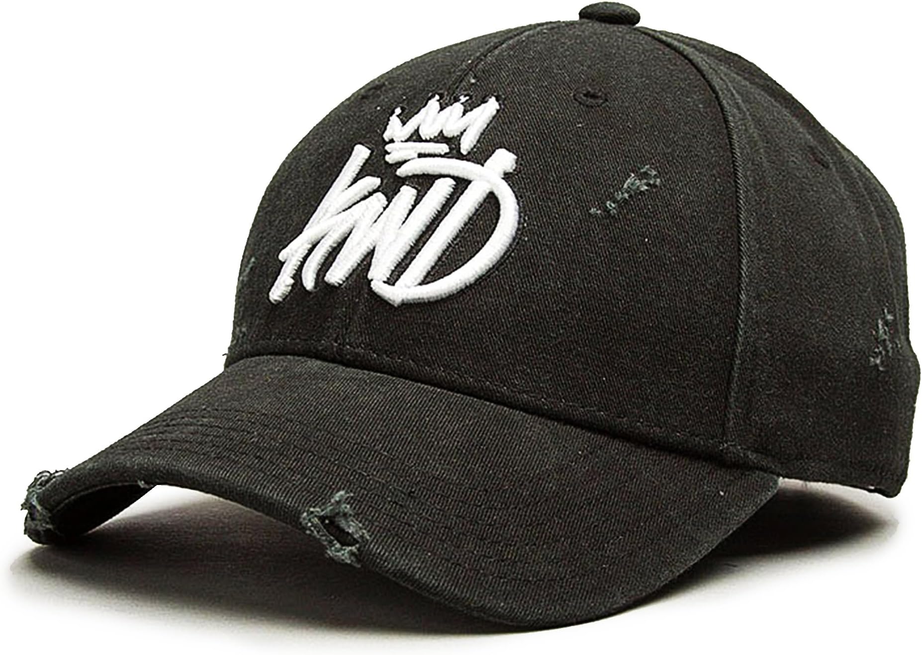 Kings Will Dream | KWD Distressed Baseball Cap One Size Black