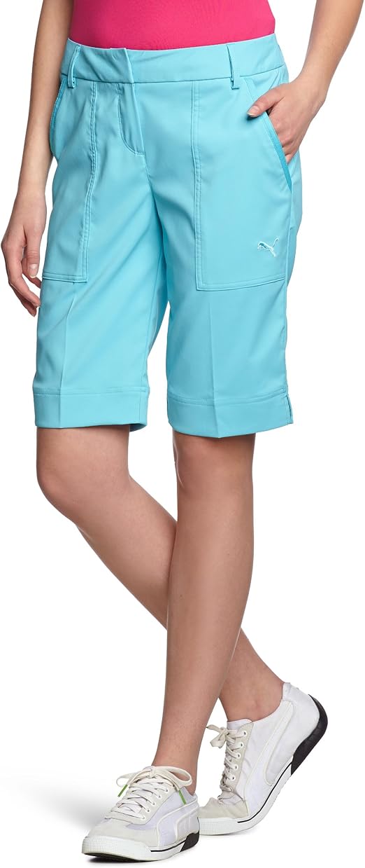 PUMA Golf Tech Women's Shorts turquoise capri Size38 Amazon.co.uk