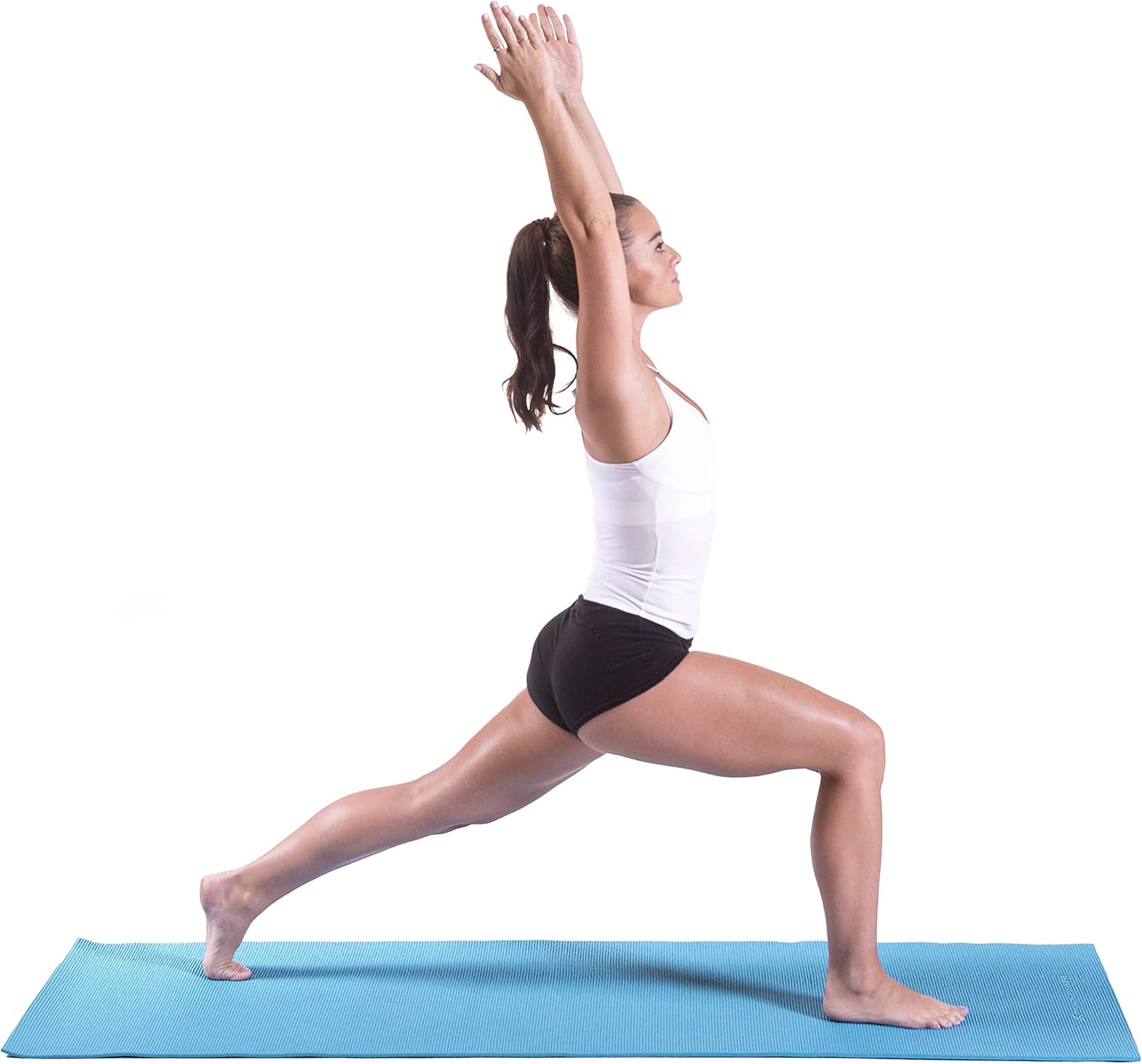 ProsourceFit Original Yoga Mat ¼" Thick for Comfort and Stability with Carrying Straps, Brown/Pink : Sports & Outdoors
