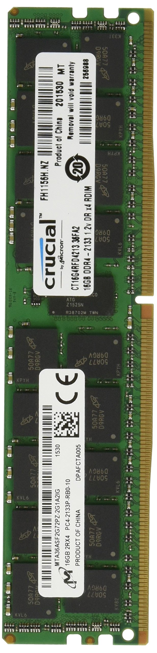Crucial 288 Pin 16GB CL15 DDR4 DIMM Memory Module
