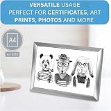 Clay Roberts A4 Silver Photo Frame – Modern Wall Frame for Certificates & Photos view 4