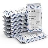 Amazon Brand - Solimo Flushable Adult Toilet Wipes, Fragrance Free, 42 Count (Pack of 8)