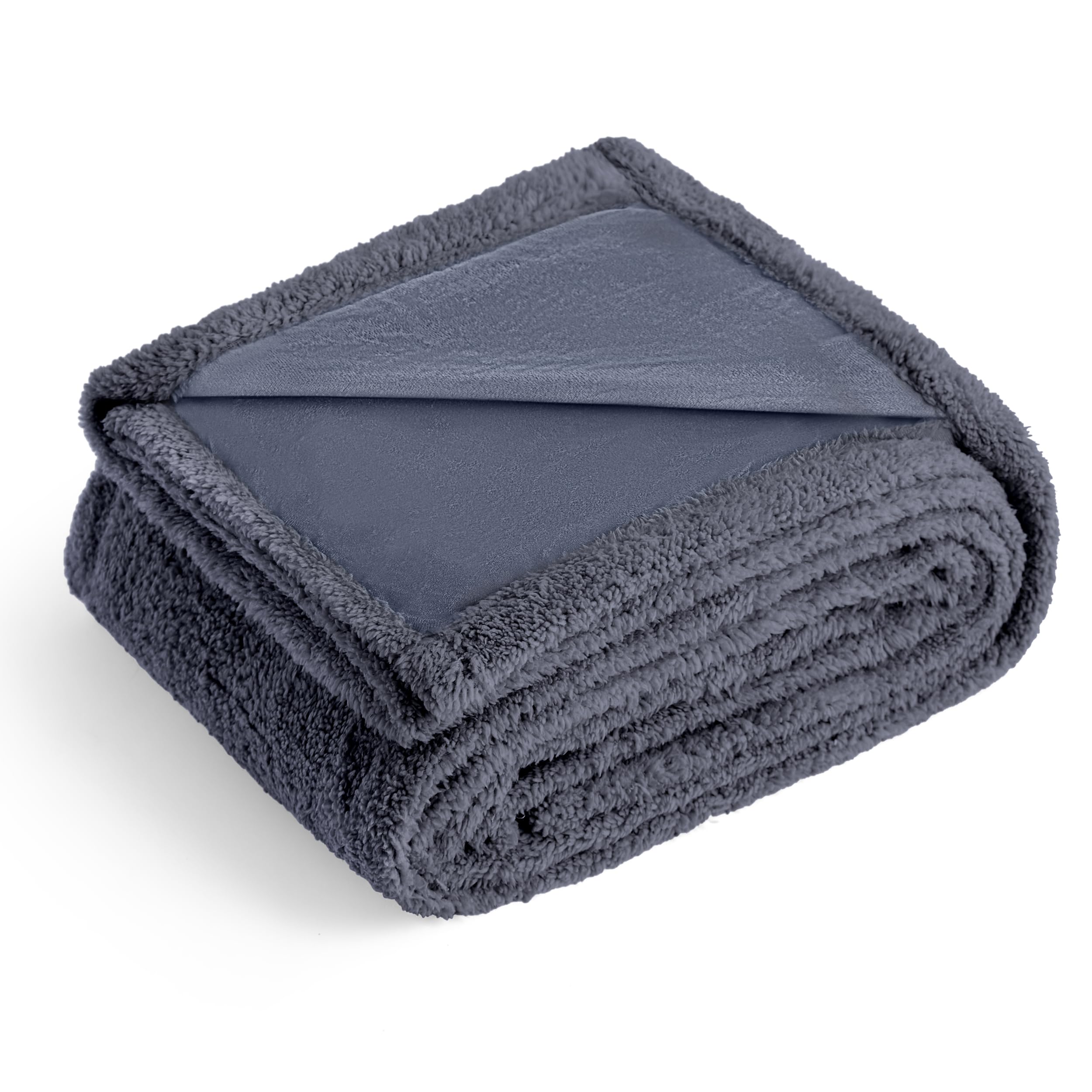 YUNXANIW Dog Blanket, For Big Or Small Dogs,Cat Blanket/Waterproof Blanket,Dog Blankets Large Washable/Travel Blanket/Fleece Blankets For Pets/Cat Blankets (140cm*160cm/1pc, Dark Grey)