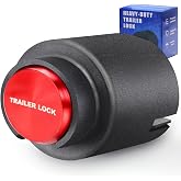 Universal Trailer Lock for 2-5/16", 2" &amp; Bulldog Couplers | Heavy-Duty Hardened Steel, Fully Covered Anti-Theft Design, Powder-Coated for Weather Resistance
