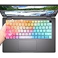 Keyboard Cover for 14 inch Dell Latitude 7430 7420 7440 7450 7410 Notebook, Latitude 5440 5431 5430 5420 3440 14"/Dell Latitude 7520 15.6"/Dell Latitude 9000 9420 9430 9510 9520 Keyboard Skin-Colorful