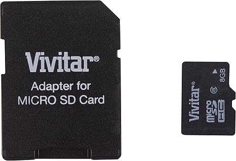 Amazon Com Vivitar 8 Gb Micro Sd Card And Adapter Computers