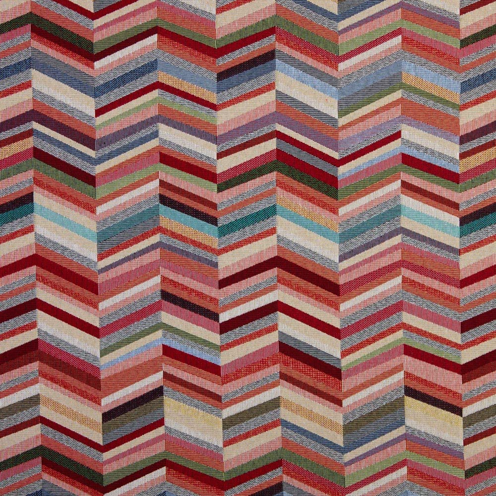 Kt KILOtela - Upholstery Fabric, Jacquard Gobelin, Upholstering Furniture, Headboards, Accent Pillows, Handbags, Tote Bags, 100 cm Length x 280 cm Width, Spike, Multicolor ─ 1 metre — image 1