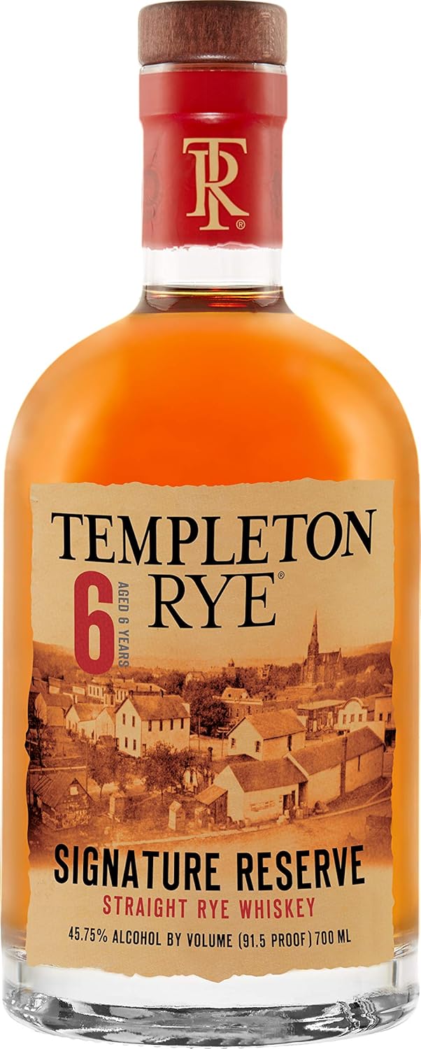 Templeton Rye Whiskey 6 Year Roggen Whiskey 45 75 Vol The Good Stuff Original American Rye Whiskey 91 5 Proof 1 X 0 7 L Amazon De Bier Wein Spirituosen