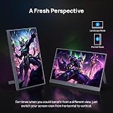 ARZOPA 16.1 Inch 144Hz Portable Monitor 106% sRGB FHD HDR Grey Z1FC view 4