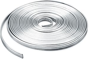 YEZHET 5/64 Inch Round U Hobby Came Lead Came(16 ft)-Premium Flexible LeadStrips for Stained Glass Projects, Dly Suncatchers & Artisan Crafting