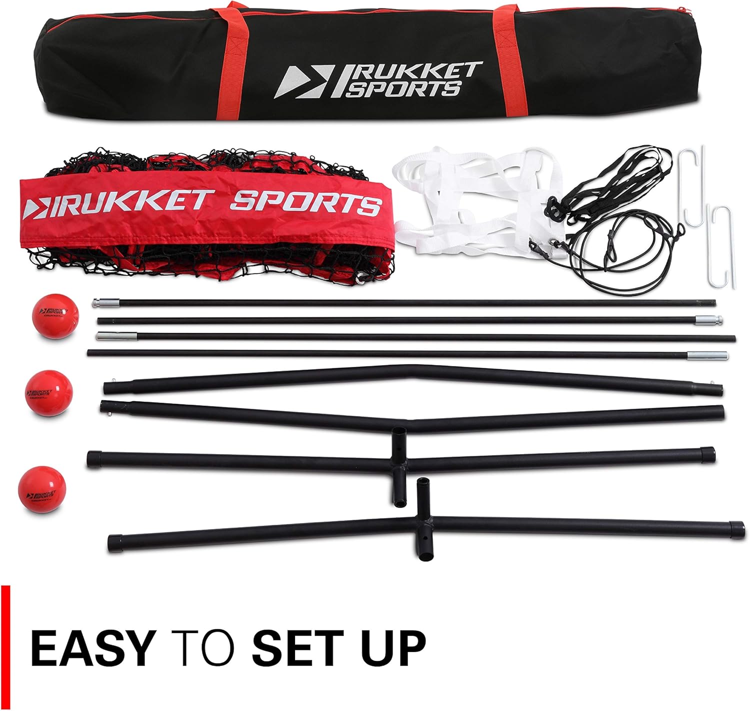 Rukket 6pc Baseball/Softball Bundle | 7x7 Hitting Net | 3 Weighted Training Balls | Strike Zone Target | Carry Bag | Practice Batting, Pitching, Catching | Backstop Screen Equipment Training Aids : Sports & Outdoors