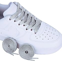 Olukssck 2 Pairs Flat Glitter Shiny Metallic Shoe