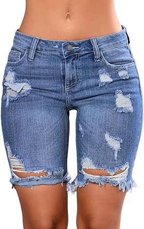 ripped bermuda shorts target