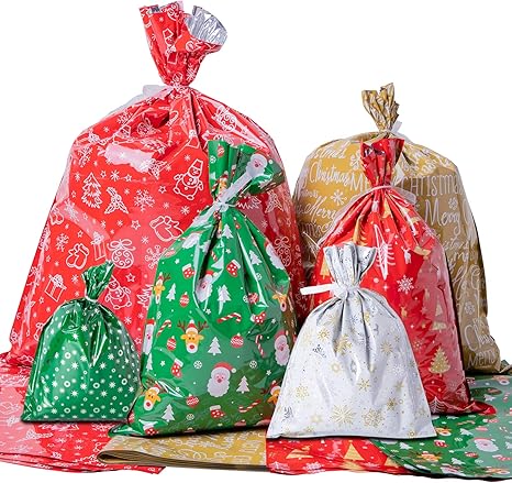 foil xmas bags