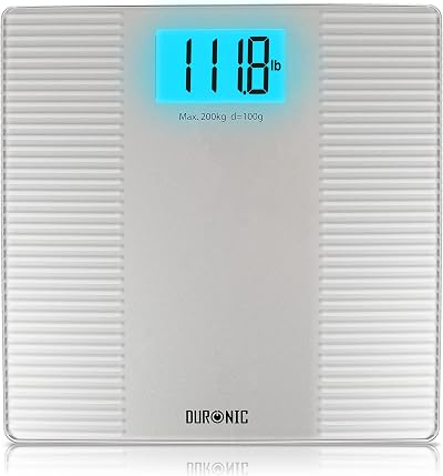 Duronic BS204 Digital Bathroom Scales 200kg Capacity Non Slip Platform