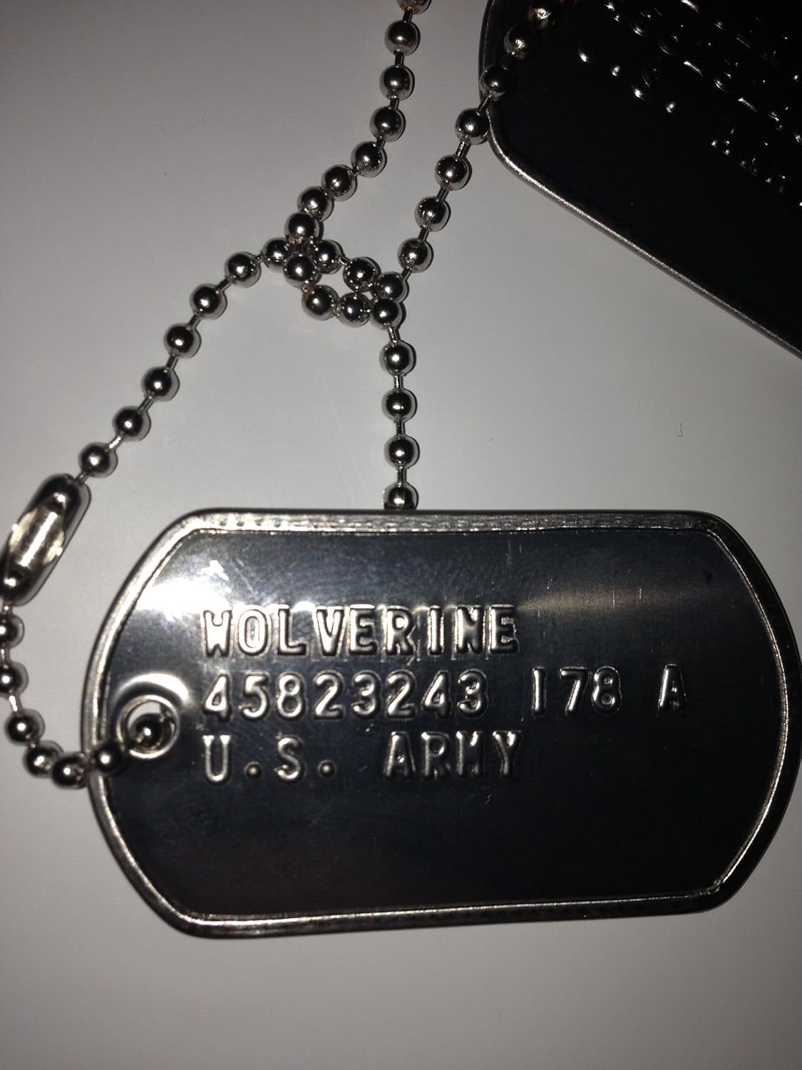 wolverine tag necklace