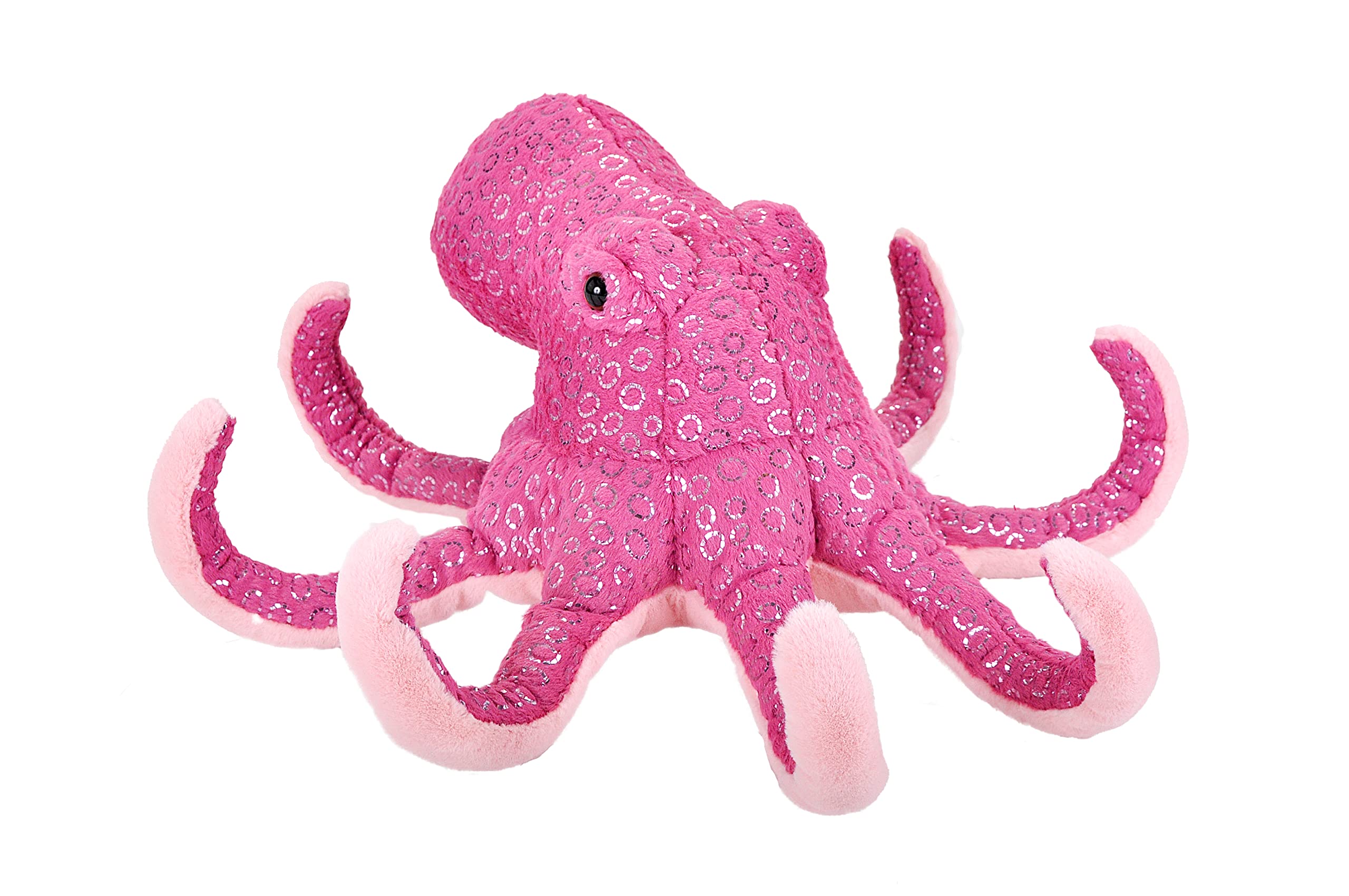 Wild Republic Octopus, Foilkins, Stuffed Animal, 12 inches, Gift for Kids, Plush Toy, Fill is Spun Recycled Water Bottles
