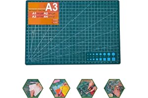 THMINS Self-Healing Sewing Mat,12"×18",5-Ply Double-Sided Rotating Cutting Mat for Precision Sewing, Fabric Cutting, Crafts a